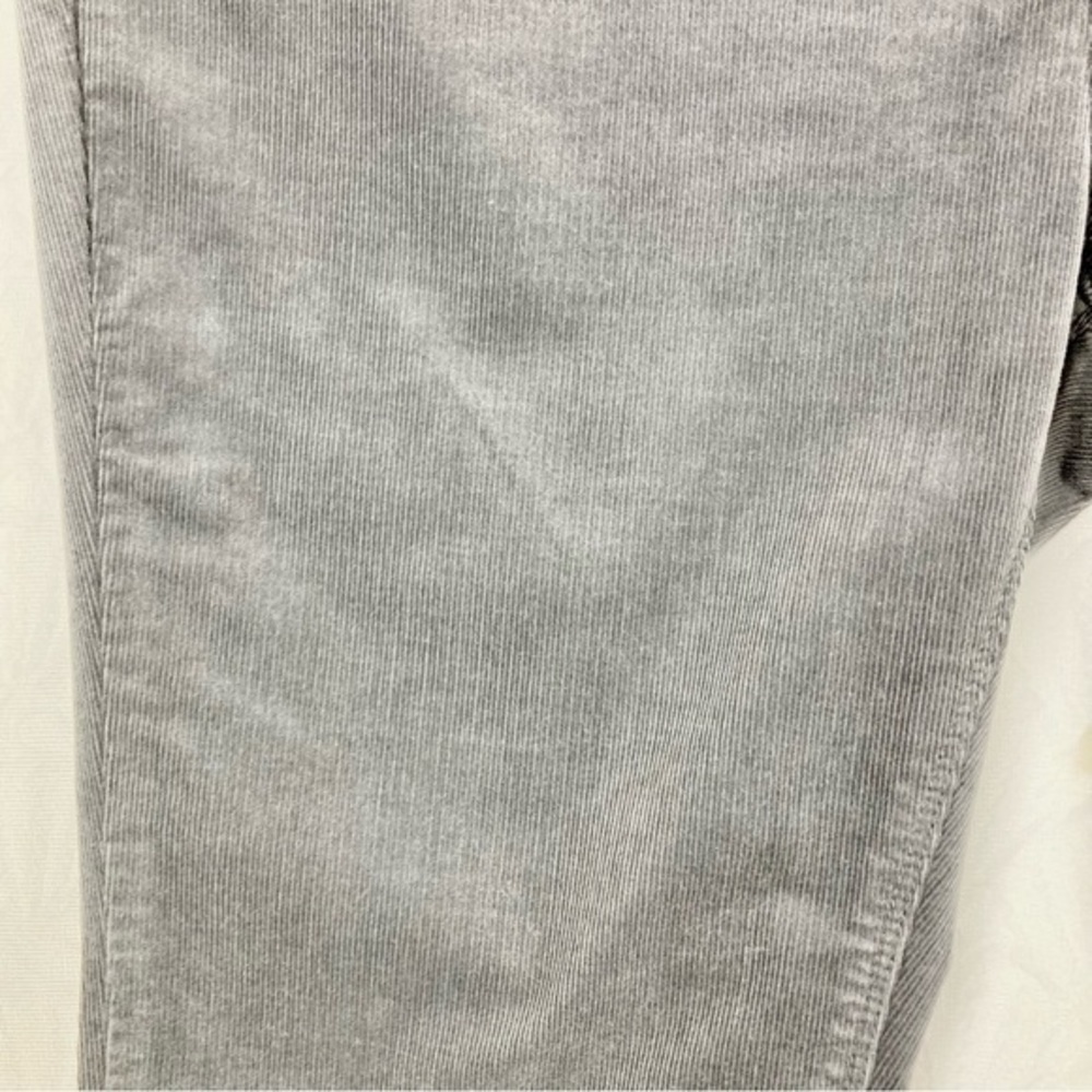 Vineyard Vines Jamie High Rise Women Gray Sz 10 Side-slit Skinny Corduroy Pants - Picture 6 of 7